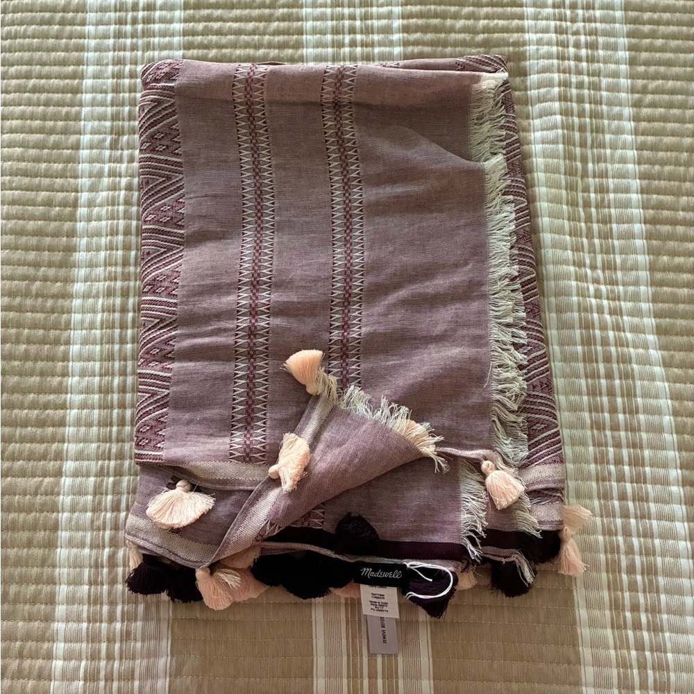 MADEWELL Cape Scarf with Tassels NWT - Picture 2 of 6